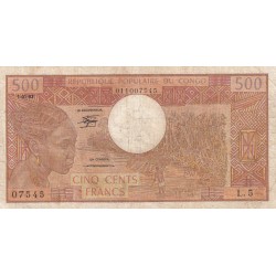 CONGO 500 FRANCS 1.01.1983